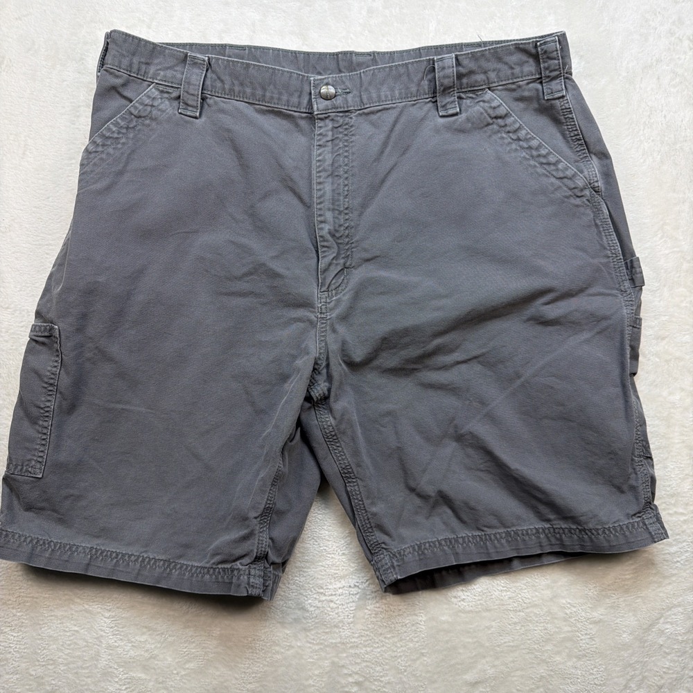 Carhartt Cargo‎ Shorts Mens 42 Gray Workwear Utility Outdoor Carpenter